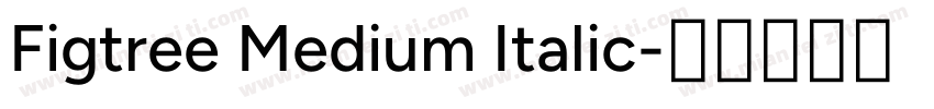 Figtree Medium Italic字体转换